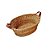 Cesta oval de junco com alças de couro (56 cm) - Imagem 1