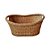 Cesta oval de junco com alça embutida (56 cm) - Imagem 1