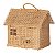 Cesta casinha de rattan - Imagem 1