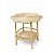 Mesa lateral flor em rattan com dois andares - Imagem 1