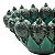 Cachepot Shabby G com abacaxis verde hera - Imagem 2