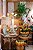 Cachepot Shabby G verde com abacaxis amarelos - Imagem 5