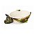 Travessa/ cesto oval funda com com aplique de porco e legumes - Imagem 1