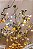 Lustre Capri limões sicilianos, flores, pássaros e folhas em cobre - Imagem 5