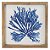 Quadro coral azul com moldura madeira 2 - Imagem 1