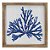 Quadro coral azul com moldura madeira 3 - Imagem 1