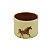 Mini vaso bege com aplique de cavalo galopando P - Imagem 1
