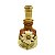 Mini base abajur ocre e faiança com aplique de flor - Imagem 3