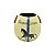 Vaso cavalo bege com argolas couro - Imagem 1