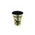 Mini vaso bege com azul marinho e pintura de cavalo - Imagem 1