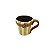 Caneca com listras verde e aplique de espora - Imagem 1
