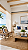 Poltrona Lounge de Rattan Natural com Detalhes Azuis – Estilo Coastal - Imagem 2