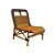 Poltrona lounge rattan com detalhes em azul - Imagem 1