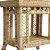 Mesa lateral rattan trabalhada dois andares - Imagem 2