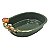 Travessa oval verde escuro com apliques de cajus - Imagem 1