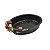 Travessa oval verde escuro com apliques de cajus P - Imagem 1