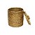 Cesto papel redondo em rattan com tampa - Imagem 2