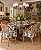 Cadeira bambu curva com almofada ikat - Imagem 2