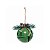Bola de Natal em metal verde com guizo e pinhas - Imagem 1