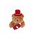 Pendente de Natal urso com cartola e lona de circo - Imagem 1