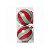 Bola de Natal vermelha e verde celadon 10 cm (jogo 2) - Imagem 1