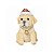Enfeite de Natal filhote labrador com gorro - Imagem 1