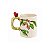 Caneca tronco com aplique de pássaro vermelho - Imagem 1