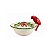 Bowl com aplique de pássaro vermelho na borda - Imagem 1