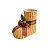 Bota Papai Noel em rattan (25 cm) - Imagem 1