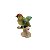 Mini pássaro verde no tronco colorido - Imagem 1