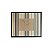 Quadro perfil cachorro bordado com passpatour listras (65x55 cm) - Imagem 1