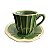 Xícara de café casual verde com faiança Zanatta Casa - Imagem 1