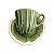 Xícara de chá casual verde com faiança Zanatta Casa - Imagem 4