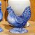 Mini escultura de cerâmica galinha azul Zanatta Casa - Imagem 2