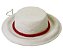 Chapéu com aba com corda vermelha Zanatta Casa - Imagem 1