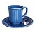 Xícara de chá cereja azul reativo Zanatta Casa - Imagem 1