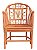 Cadeira chino rouge de fer com coral - Imagem 1