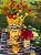 Cabeça moura masculina com frutas e coroa Zanatta Casa - Imagem 2