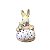 Mini coelha com filhote e avental de bolinhas Zanatta Casa - Imagem 1