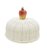 Cobre bolo junco branco e caju de cerâmica Zanatta Casa - Imagem 1