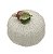 Cobre bolo junco branco e caju deitado de cerâmica Zanatta Casa - Imagem 1