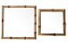 Bandeja bambu e vidro quadrada 26 x 26 cm - Imagem 3