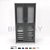 Armário Industrial Modular Alto 05 Gav. Painel perfurado 1000x2000x550mm BRA-1100GPA FLEX BRACLAY - Imagem 2