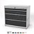 Gaveteiro Industrial Modular 4 Gavetas 1000X900X550MM BA-1010 ERGOFLEX BRACLAY - Imagem 3