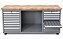 Bancada industrial para serviços c/ 16 gavetas BRA-10127 BRACLAY - Imagem 3