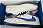 Tênis Air Jordan 1 Low x Travis Scott x Fragment 'Sail Military Blue' - Imagem 8