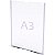 Display A3 Parede em Acrílico 42 cm X 30 cm com Fita Adesiva 3m - Imagem 1
