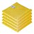 KIT 5 PANOS DE MICROFIBRA 38X38CM 300GSM AMARELO DETAILER - Imagem 1