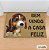 Capacho Bem Vindo a Casa Feliz Beagle Personalize com o Nome do Pet Ca397 - Imagem 1