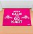 Tapete Capacho Kart Keep Calm rosa - Imagem 1
